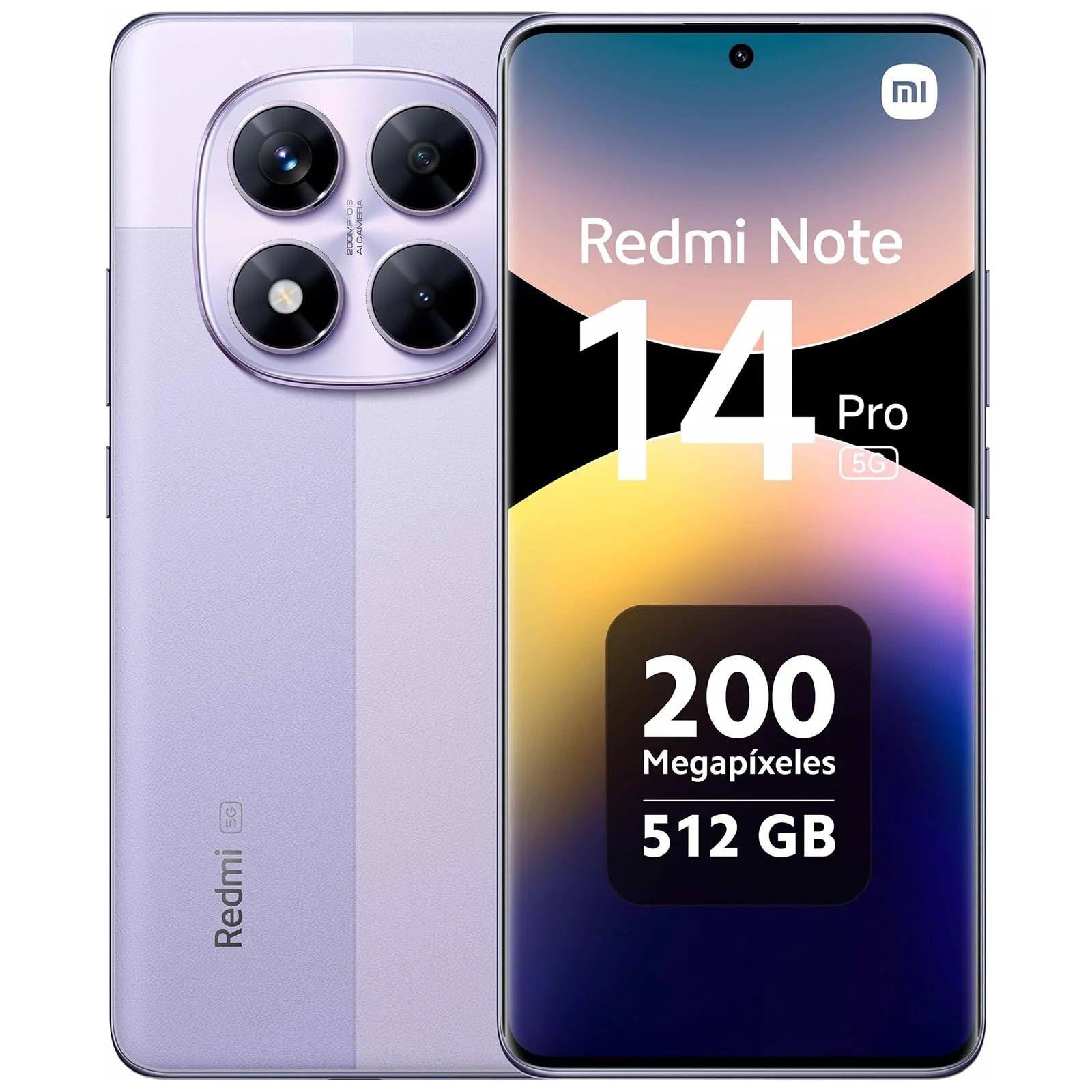 Xiaomi Redmi Note 14 Pro 5G Smartphone 12+512GB, 6.67" Super QPD, Ultra-Clear, Purple (EU Versione) - Image 3