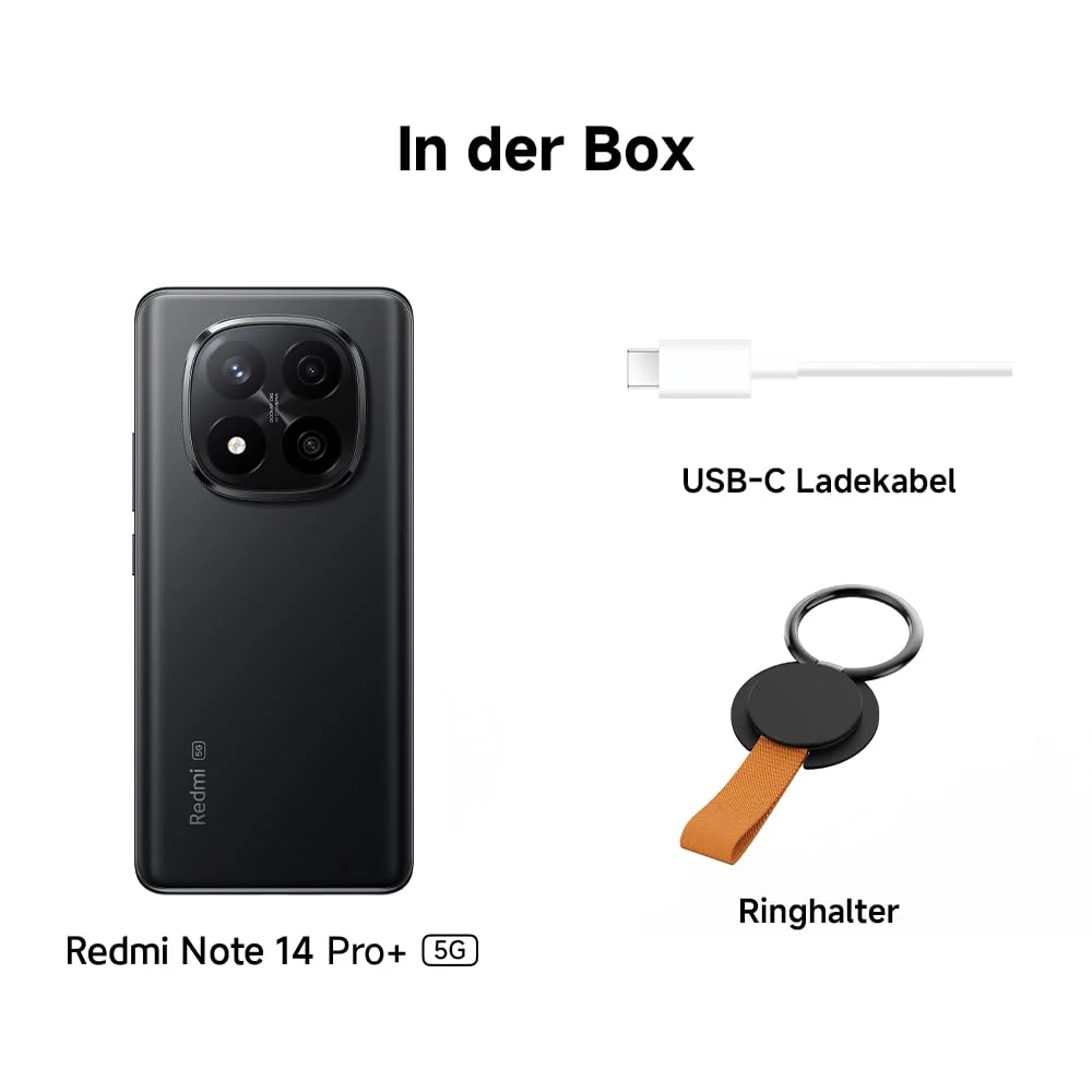 Xiaomi Redmi Note 14 Pro+ 5G Smartphone, 8 + 256GB, Blue, 200MP professionelle AI-Kamera, IP68, 120W HyperCharge, AI-Funktionen (kein Ladegerät enthalten) - Image 4
