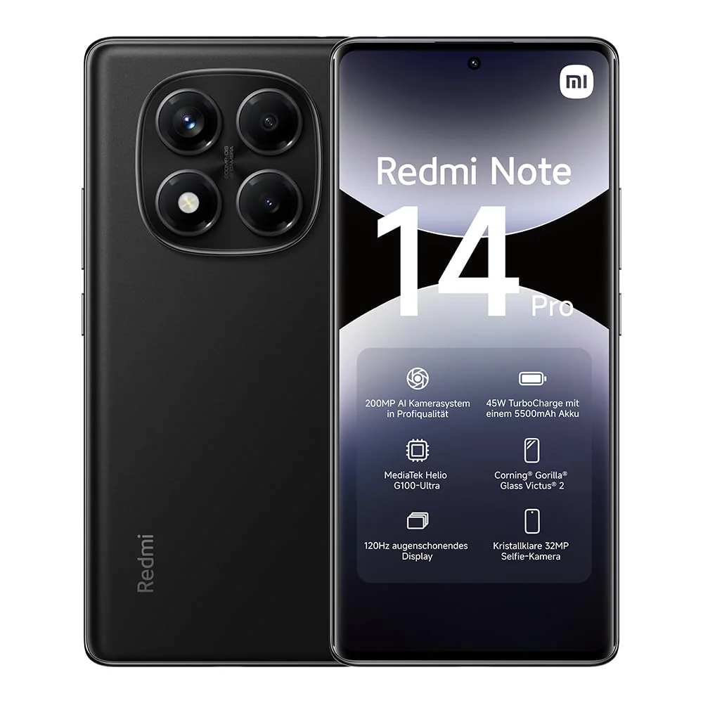 Xiaomi Redmi Note 14 Pro Smartphone, 8 + 256GB, Purple, 200MP professionelle AI-Kamera, 5500mAh Akku, 32MP Selfie-Kamera, AI-Funktionen (kein Ladegerät enthalten) - Image 2