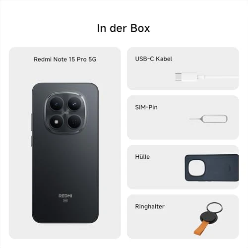 XIAOMI Redmi Note 15 Pro 5G Smartphone (12+512 GB) – 6580-mAh-Akku, IP66/IP68 Staub- und Wasserschutz, Neue 200-MP-Kamera, 6,83" AMOLED-Display, Gletscherblau, 2 Jahre Garantie, - Image 10