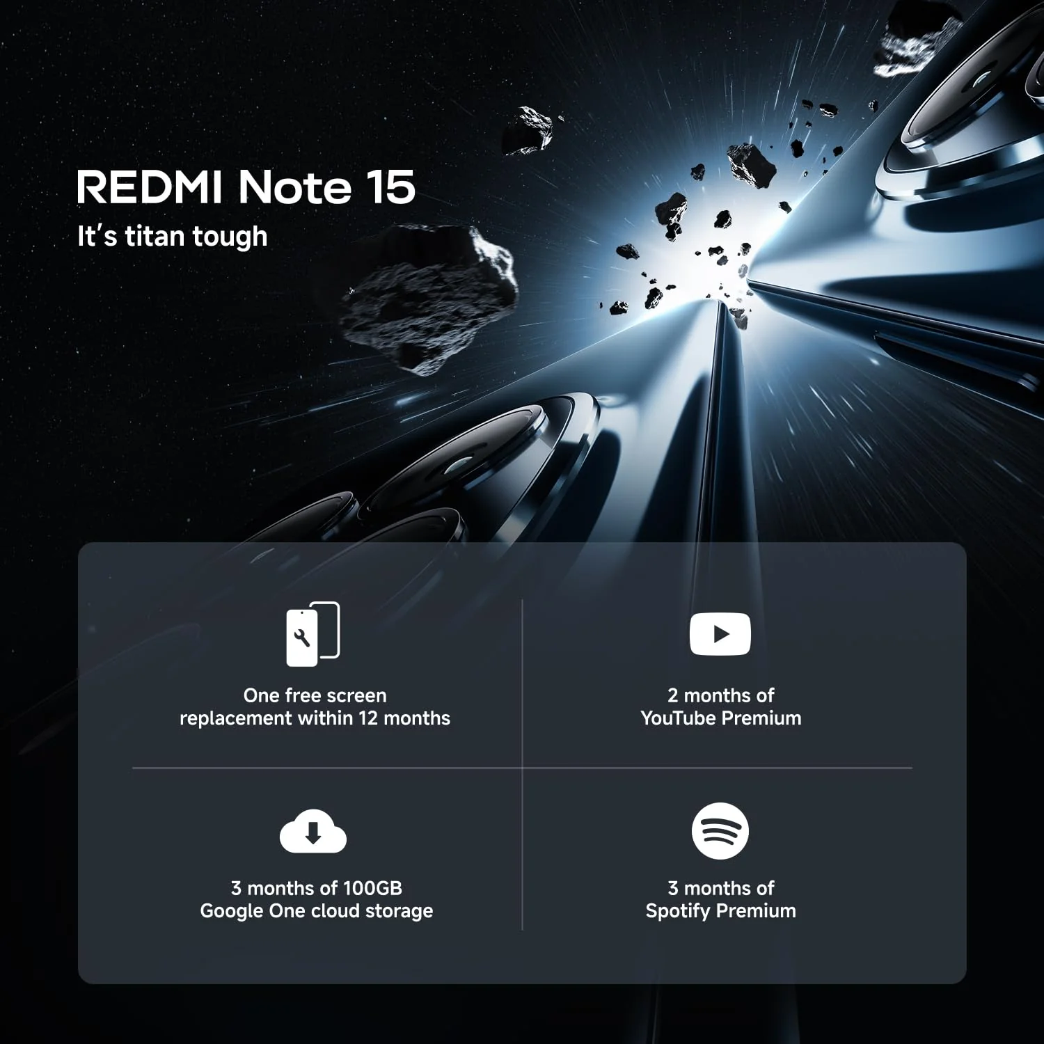 XIAOMI Redmi Note 15 Smartphone (8+128 GB) – 6000-mAh-Akku, wassergeschützt, 108-MP-Kamera, 6,77" FHD+ Display, Schwarz, 2 Jahre Garantie - Image 16