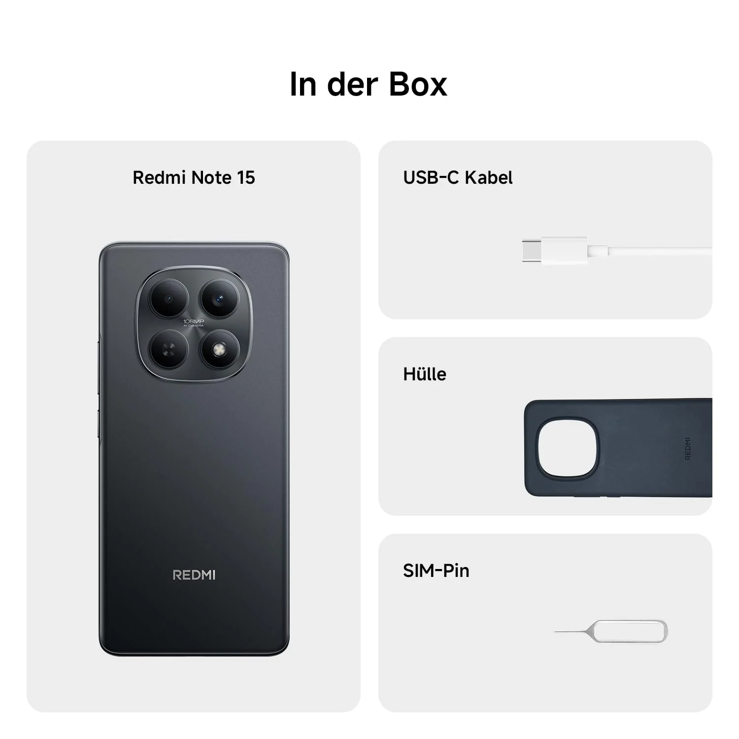 XIAOMI Redmi Note 15 Smartphone (8+256 GB) – 6000-mAh-Akku, wassergeschützt, 108-MP-Kamera, 6,77" FHD+ Display, Gletscherblau, 2 Jahre Garantie - Image 14