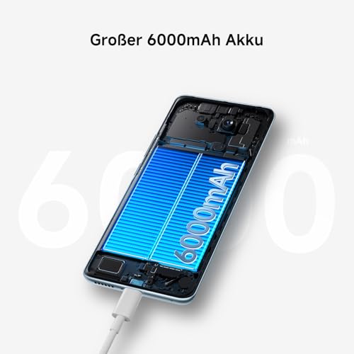 XIAOMI Redmi Note 15 Smartphone (8+256 GB) – 6000-mAh-Akku, wassergeschützt, 108-MP-Kamera, 6,77" FHD+ Display, Gletscherblau, 2 Jahre Garantie - Image 9