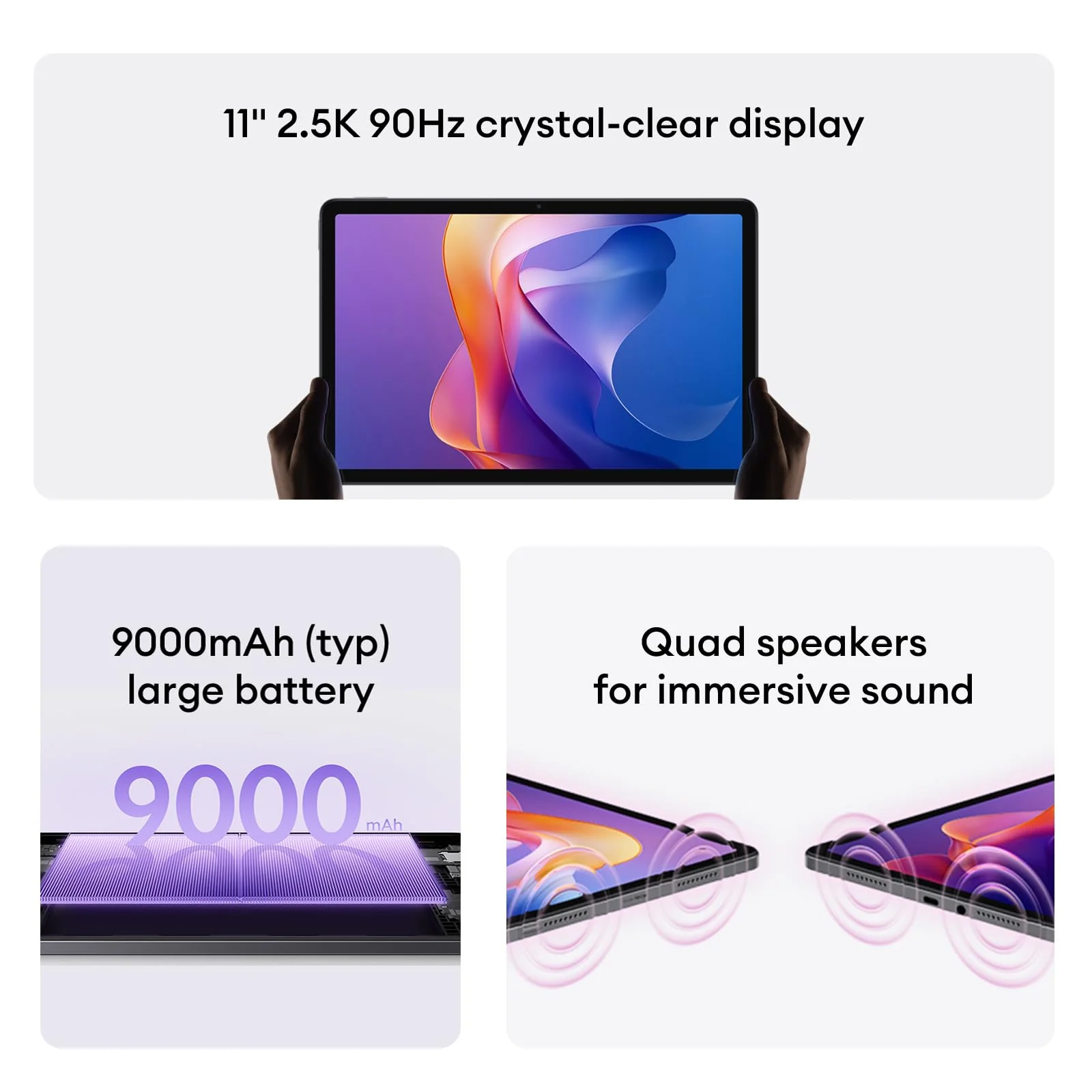 Xiaomi Redmi Pad 2 11" 4GB/128GB WiFi Grau (Graphite Gray) - Image 3