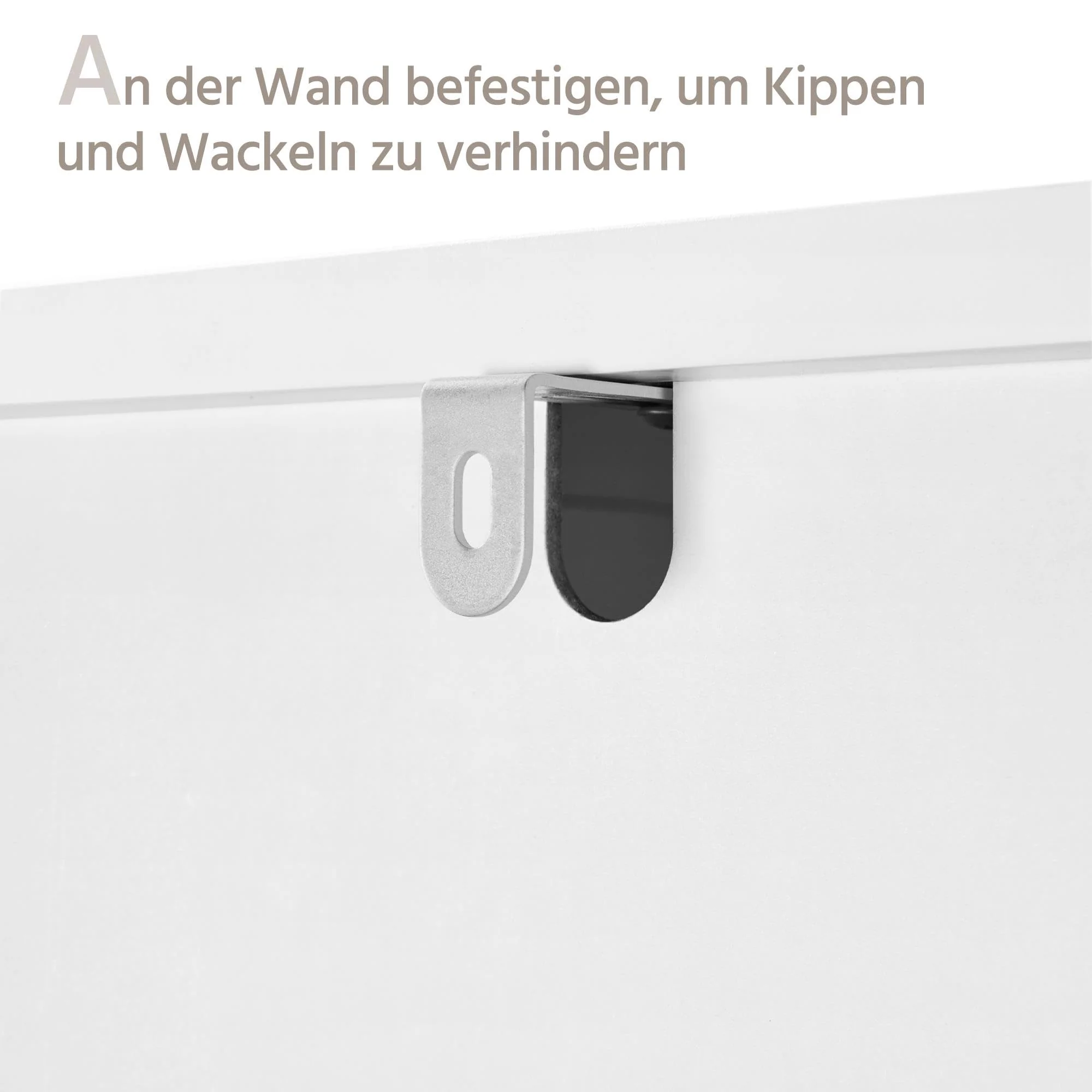 Yaheetech Badezimmerschrank Hochschrank Badschrank mit 3 Ablagefächer und 1 Tür Bodenschrank Badkommode Badregal mit verstellbarem Einlegeboden fürs Badezimmer Wohnzimmer Küche Flur, 40 x 30 x 153 cm - Image 5
