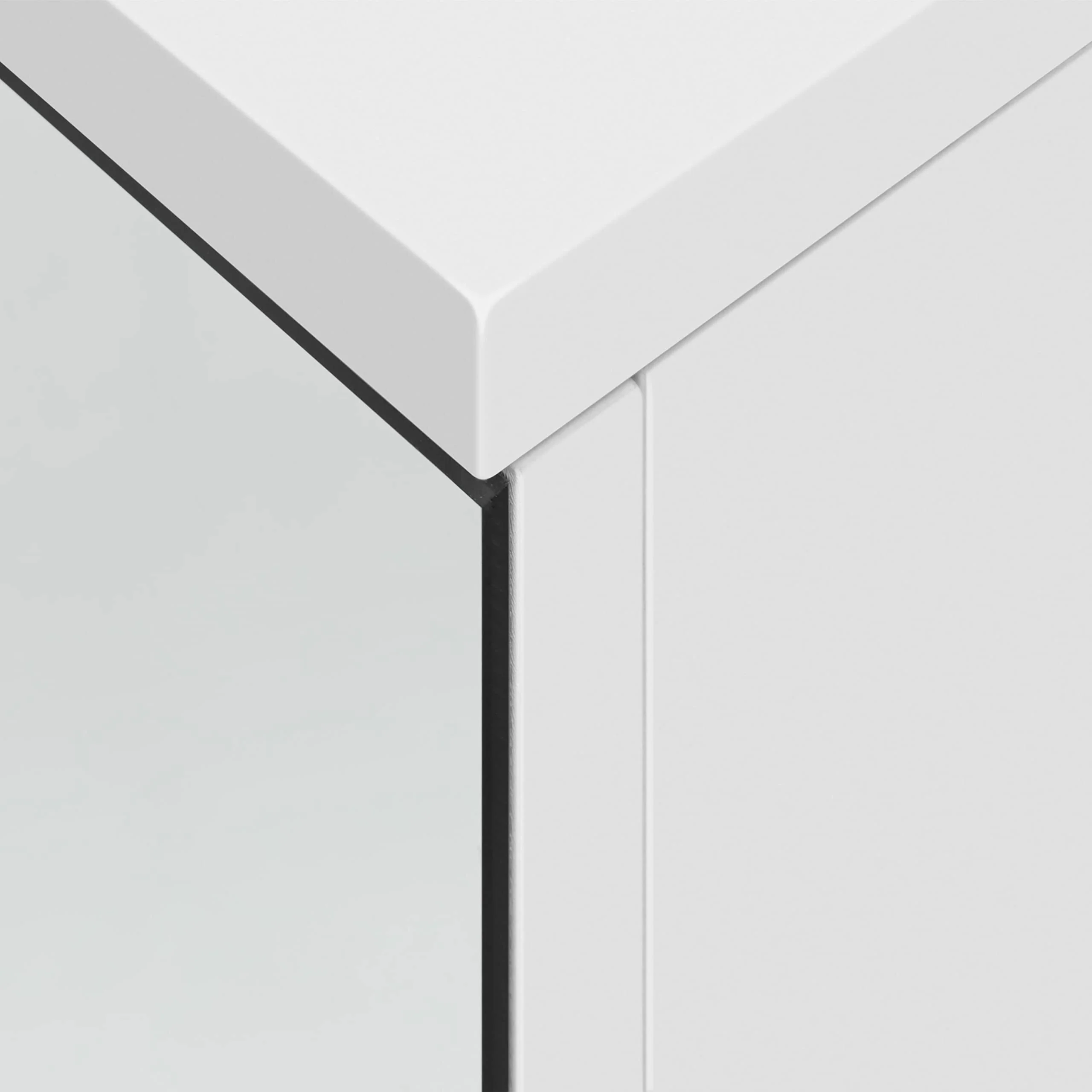Yaheetech Badezimmerschrank mit 2 Spiegeltüren Hängeschrank Spiegelschrank fürs Bad 2-stufiger Badschrank höhenverstellbare Ablage - Image 3