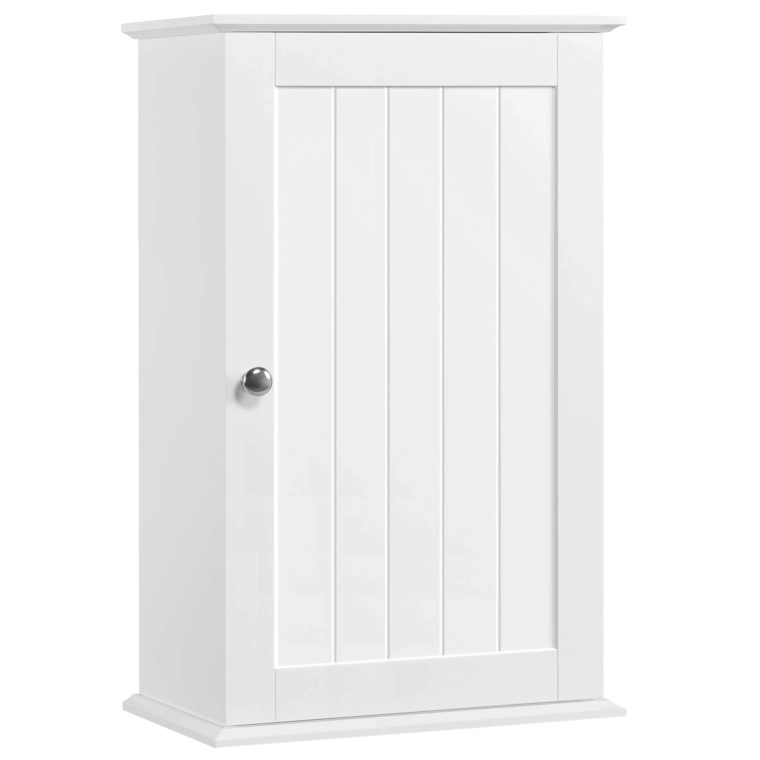 Yaheetech Hängeschrank, Wandschrank mit Einer Tür, Badschrank, Küchenschrank, Medizinschrank in Weiß, 35 x 21 x 55 cm - Image 5