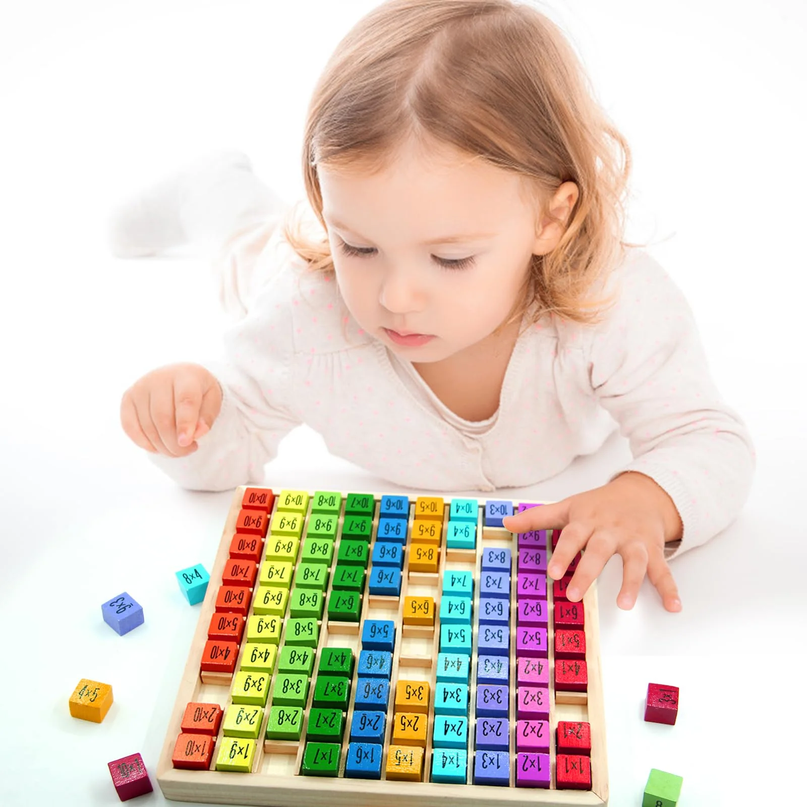 YESLUSY 1x1 Lernen Spiel, Einmaleins Spiel, Holz-multiplikationsbrett, EIN Mal Eins Lernen, Mathematik Spiele, Kinder Lernspielzeug Geschenk für Kinder - Image 6