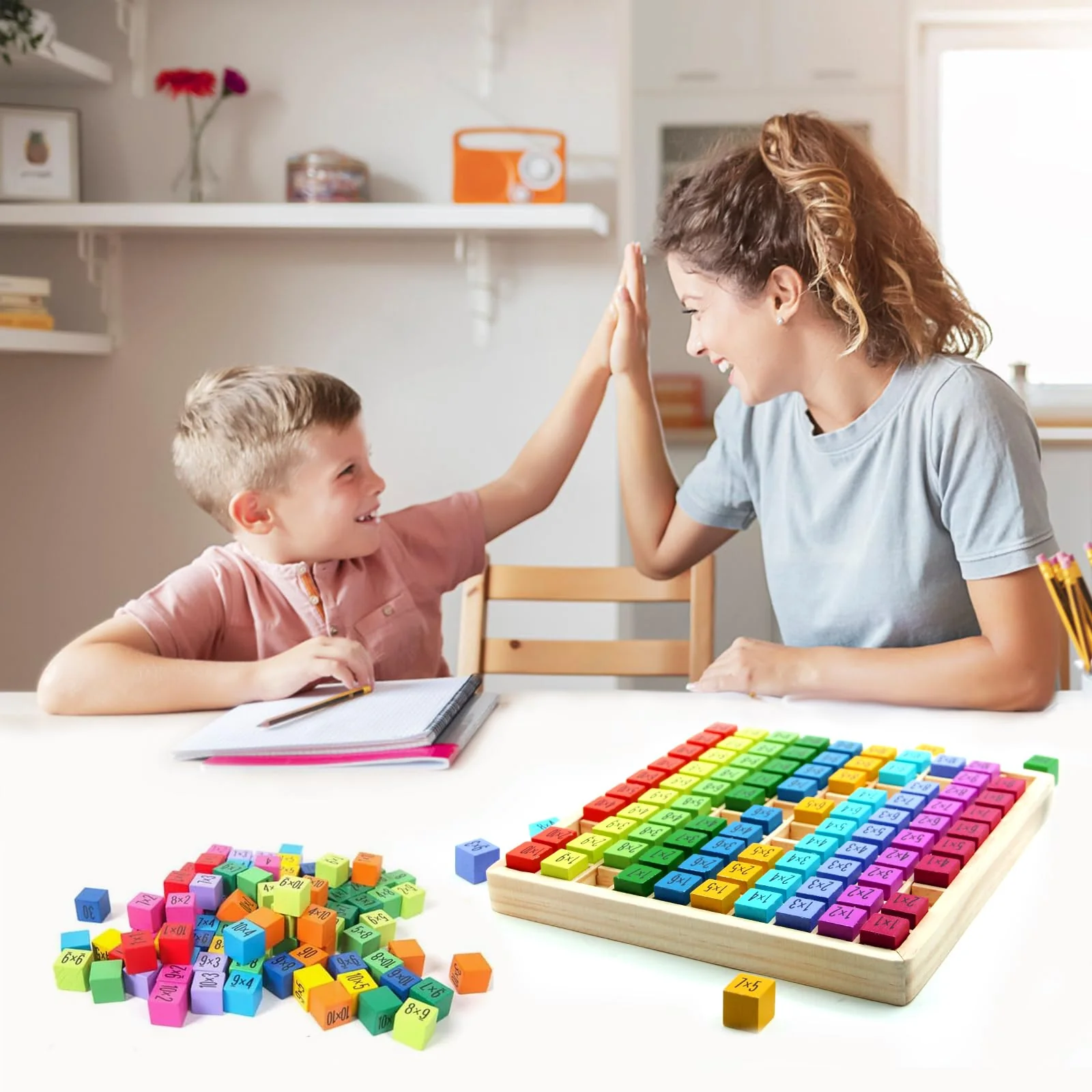 YESLUSY 1x1 Lernen Spiel, Einmaleins Spiel, Holz-multiplikationsbrett, EIN Mal Eins Lernen, Mathematik Spiele, Kinder Lernspielzeug Geschenk für Kinder - Image 7