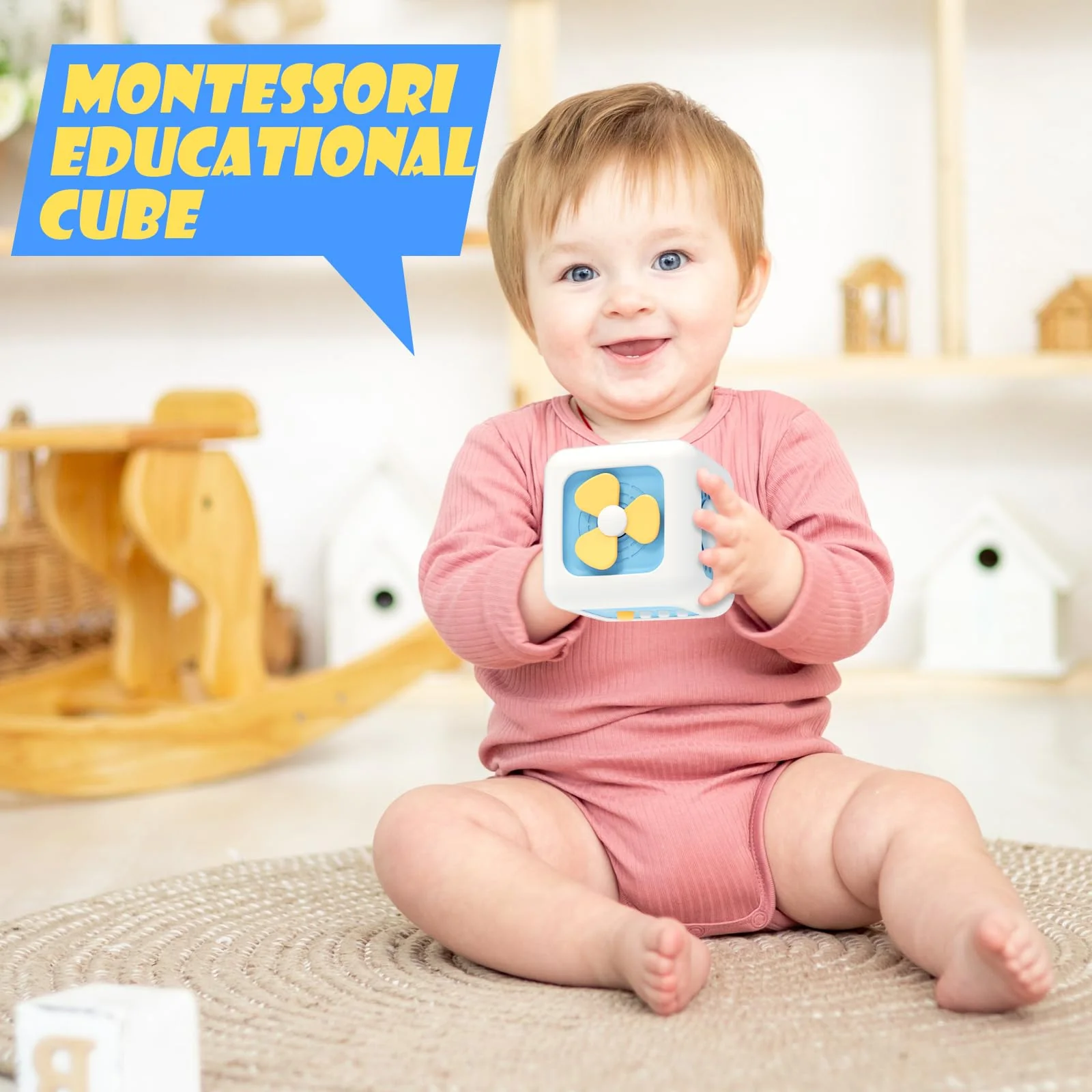 Yitical Montessori Spielzeug ab 1 Jahr 6 in 1, Motorikwürfel Lernspielzeug Motorikspielzeug ab 12 18 Monate 2 3 Jahr, Baby Geschenk Junge und Mädchen - Image 7