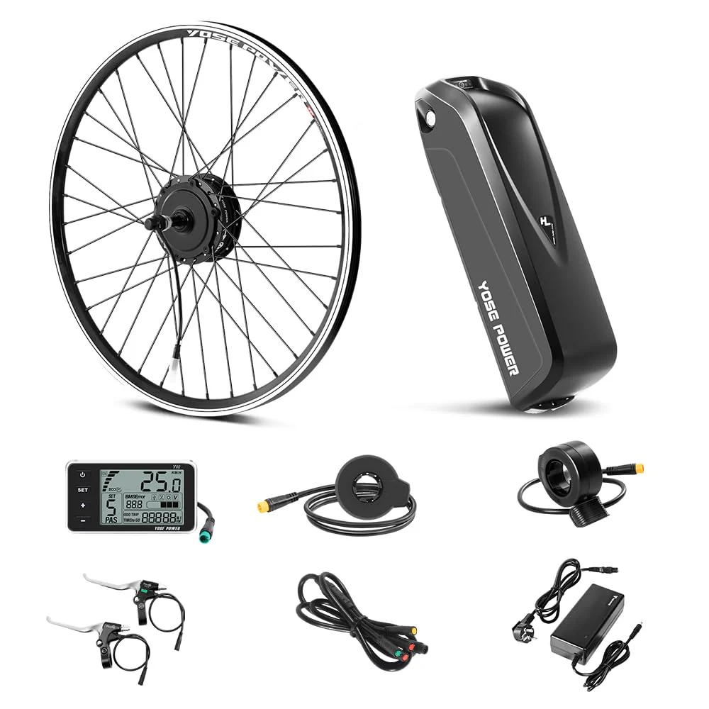 YOSE POWER 28" Ebike Umbausatz 36V 250W Heckmoter Elektrofahrrad Conversion Kit für Schraubritzel Freewheel mit Integrierte Controller Hailong 36V 18Ah Batterie - Image 4