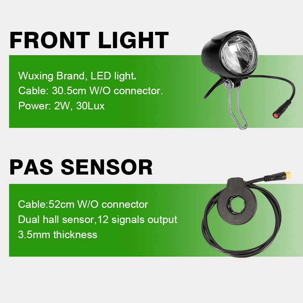 YOSE POWER E-Bike Conversion Kit Front Wheel 36V250W24'' Elektrofahrräder Umbausatz Vorderrad 24 Zoll mit LCD Display - Image 2
