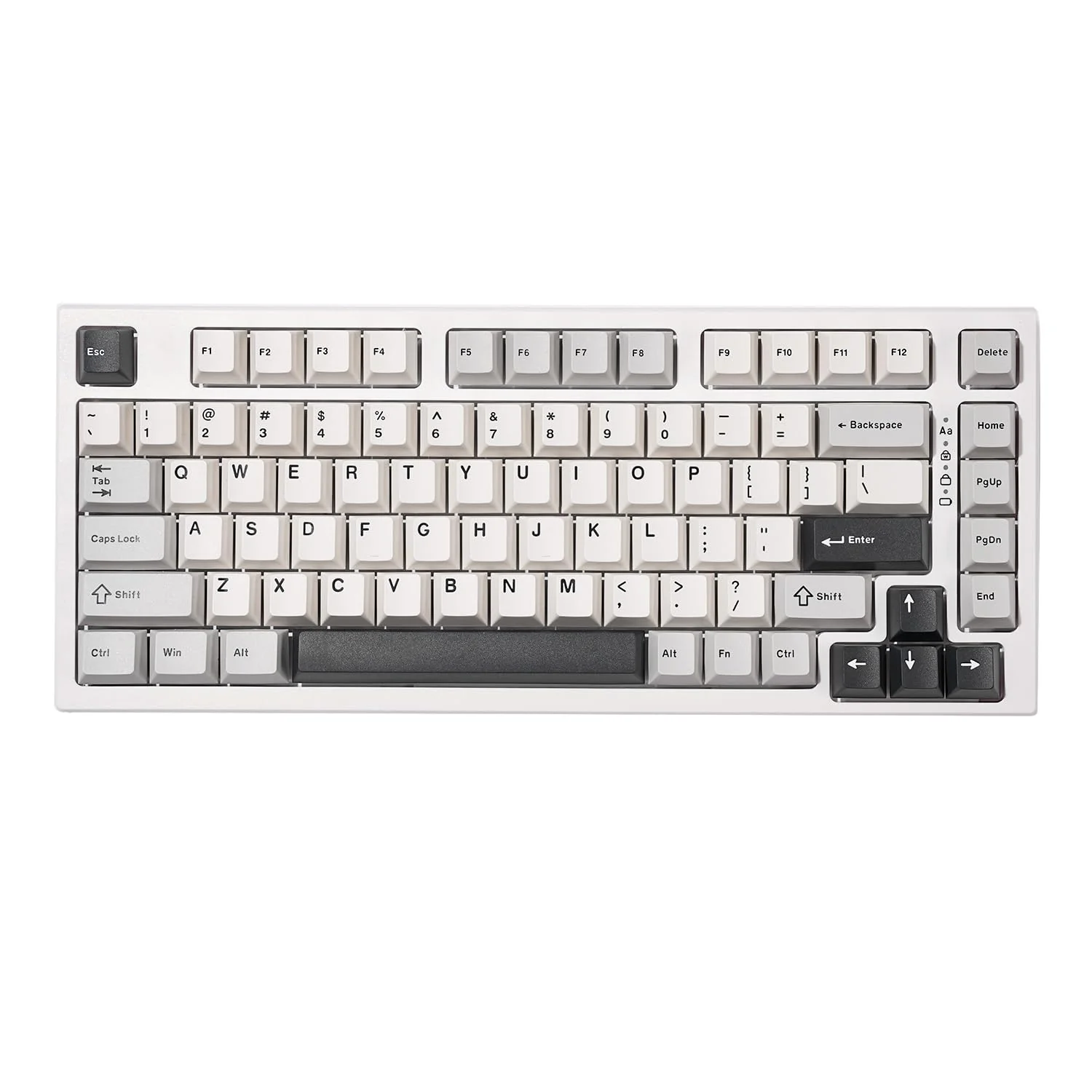 YUNZII YZ75 75% Hot Swappable Wireless Gaming Mechanische Tastatur, RGB-Hintergrundbeleuchtung, BT5.0/2.4G/USB-C, Double Shot PBT Tastenkappen für Linux/Win/Mac (Gateron G Pro Brown, weiß) - Image 8