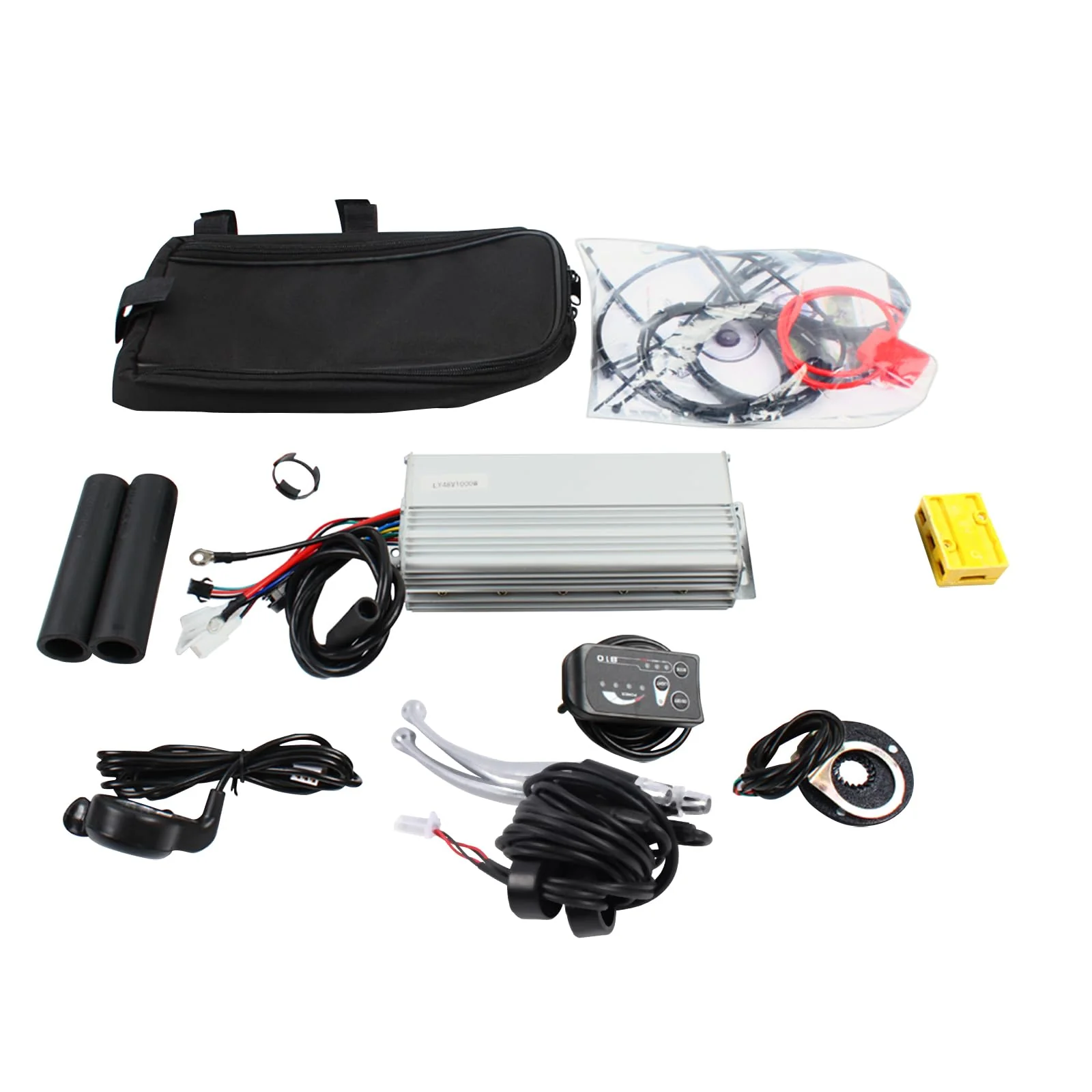 YyanLAK Elektrofahrrad Umbausatz, 20 Zoll 48V 1000W Laufradsatz Ebike, Elektrofahrrad Hinterrad Ebike LED Nabenmotor Umbausatz - Image 6