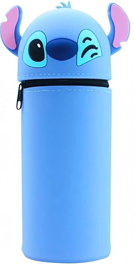 ZeiLaBang Kakadi 2-in-1 Silikon Federmäppchen,Federmäppchen aus Weichem Silikon,Stifthalter Bleistifttasche,Stiftetasche Pencil Case,Große Kapazität Briefpapier Pouch