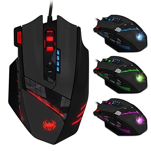 zelotes Gaming Maus,12 programmierbare Tasten RGB Gamer Maus,4000DPI Ergonomische Maus mit Kabel,USB Computer Maus,Gaming Mouse für PC,Mac,Laptop - Image 5