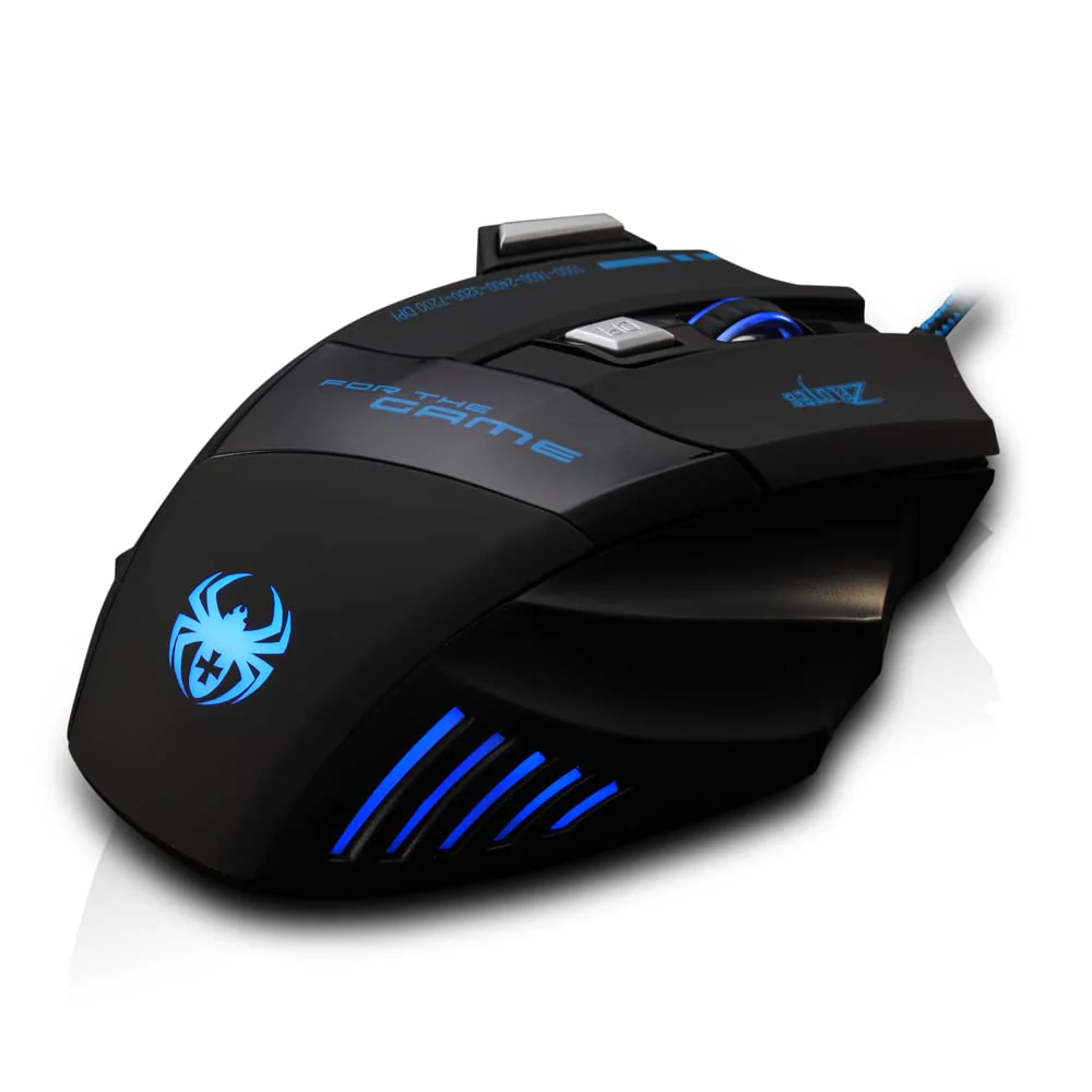 zelotes Gaming Maus,7200DPI PC Gamer Maus,USB LED Maus Verdrahtete,7 Tasten Ergonomische Maus mit Kabel,Computer Maus Mouse für PC, Mac - Image 3