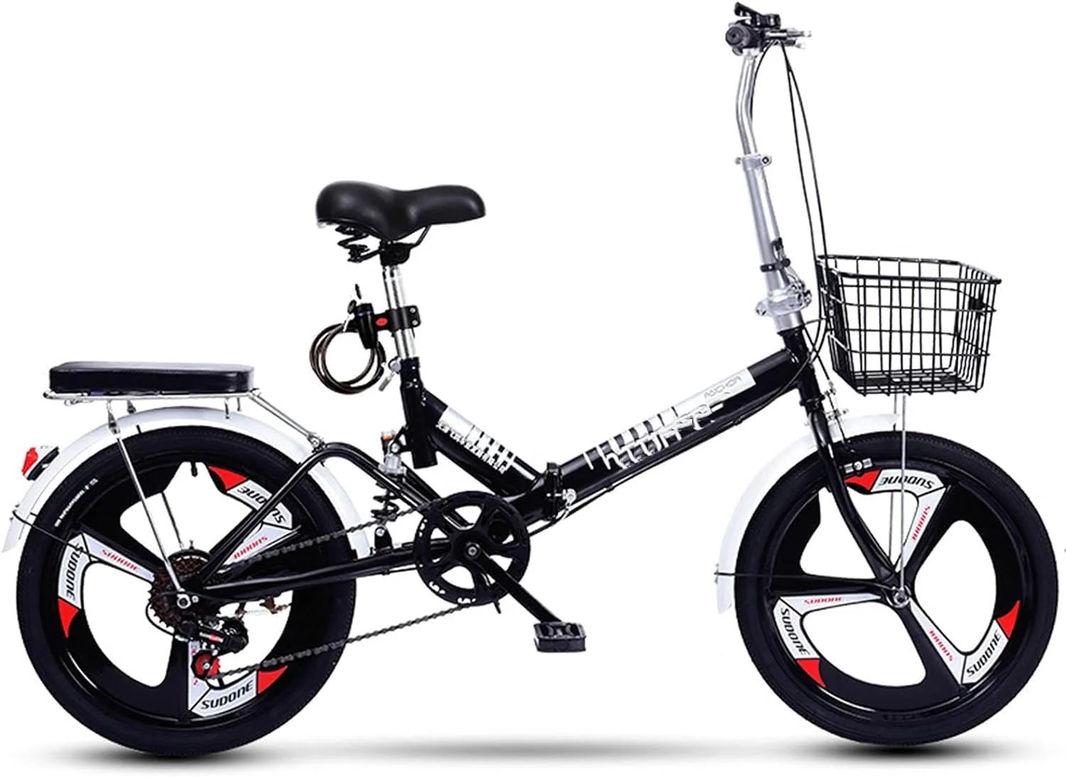 ZHANGshouf Klapprad, Kleines Fahrrad mit Scheibenbremsen und Gangschaltung, für Bergstraßen und Regen- und Schneestraßen, Legierung, Aluminium-Klapprad 20 Zoll - Image 7