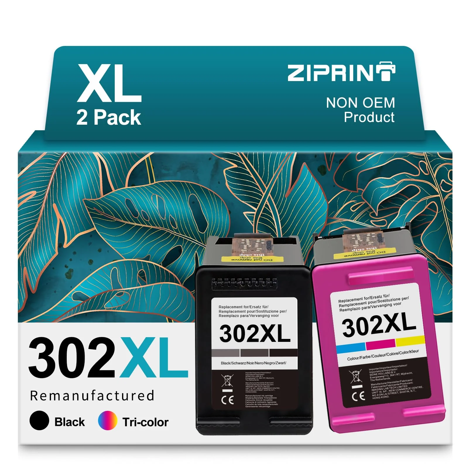 ZIPRINT 302 XL patronen Kompatibel für HP 302 Druckerpatronen Multipack für HP Envy 4525 4520 4524 DeskJet 3630 3636 2130 Officejet 3830 5230 3831 (Schwarz, Farbe) - Image 7