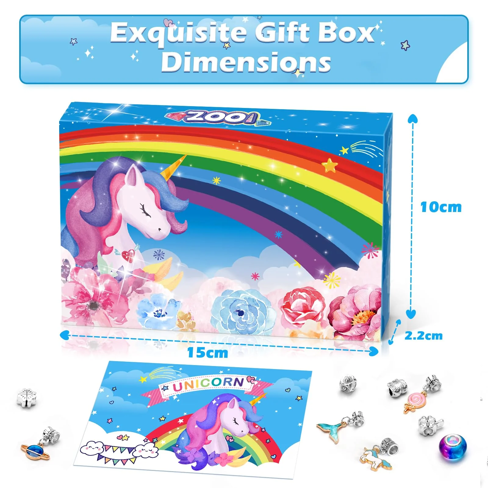 ZOOI Adventskalender Füllung Mädchen, Geschenke für Mädchen Geschenke 5 6 7 8 9 10 11 Jahre, Bastelset Kinder ab 6 Jahre, Armbänder Selber Machen, Schmuck Basteln 8 10 Jahre Spielzeug ab 4 6 Jahre - Image 2