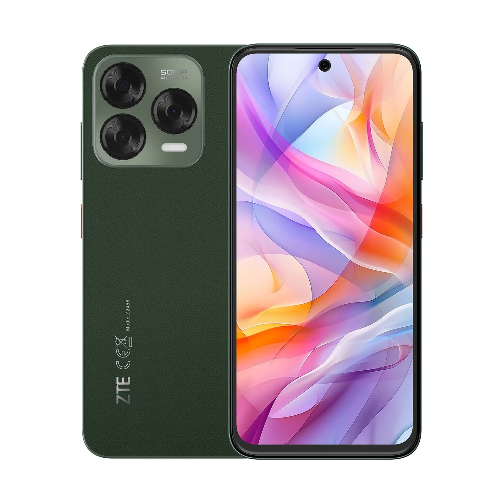ZTE Blade V70 Vita Smartphone, 6,7"FHD+ Display (120Hz), 50MP Hauptkamera, 5000mAh Akku, 4GB RAM + 256GB Speicher, Handy ohne Vertrag, Android 14, Dual SIM, Grün