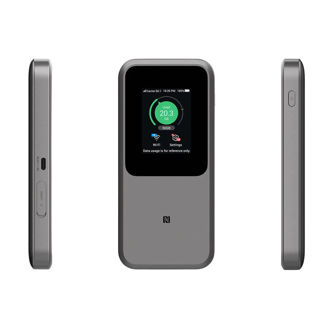 ZTE MU5120 – der leistungsstärkste tragbare 5G-WLAN-Hotspot, riesiger 10000-mAh-Akku, 18 W Reverse Charge, NFC, 2,4-Zoll-Touchscreen, verbindet 64 Geräte – SIM-Slot entsperrt - Image 7