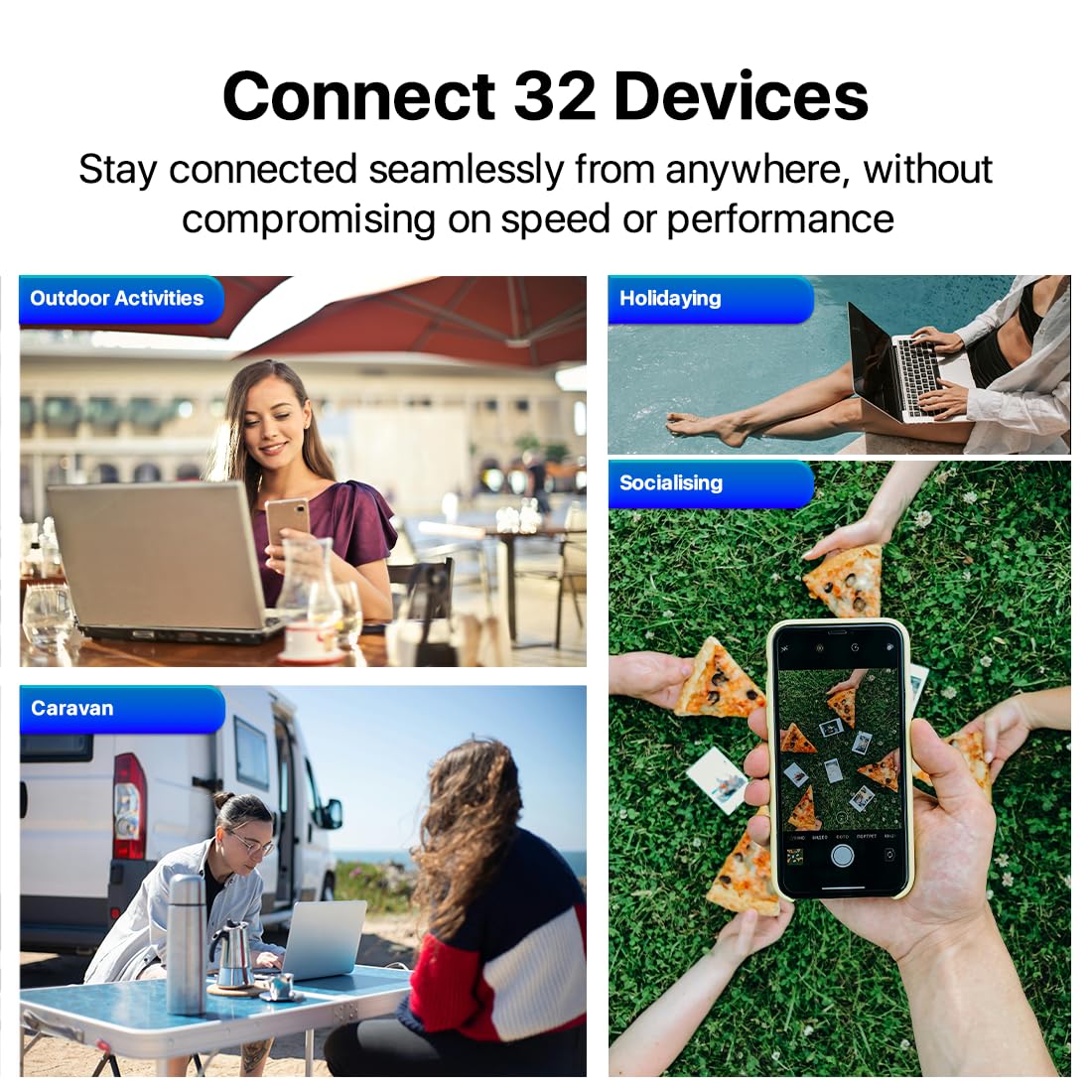 ZTE U10S Pro Blue, 4G+LTE Mobile Wi-Fi 6, freigeschalteter, kostengünstiger tragbarer Reiserouter, verbindet 32 Geräte, 3000 mAh, 10 Stunden Akkulaufzeit, läuft in Allen weltweiten Netzwerken - Image 10