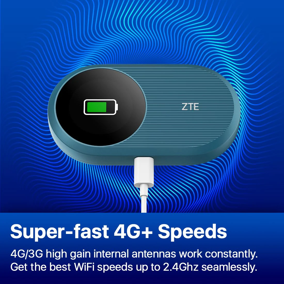 ZTE U10S Pro Blue, 4G+LTE Mobile Wi-Fi 6, freigeschalteter, kostengünstiger tragbarer Reiserouter, verbindet 32 Geräte, 3000 mAh, 10 Stunden Akkulaufzeit, läuft in Allen weltweiten Netzwerken - Image 12