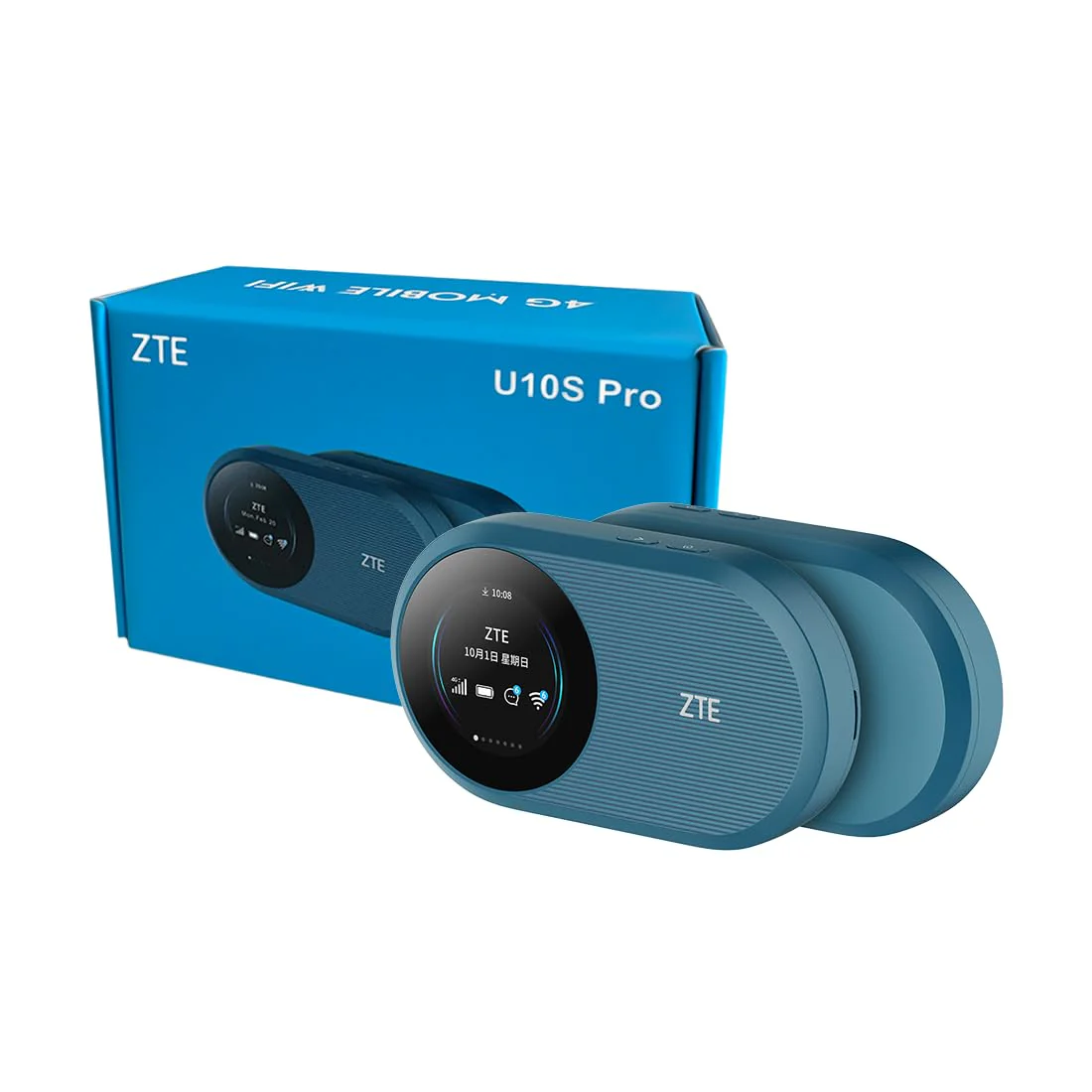 ZTE U10S Pro Blue, 4G+LTE Mobile Wi-Fi 6, freigeschalteter, kostengünstiger tragbarer Reiserouter, verbindet 32 Geräte, 3000 mAh, 10 Stunden Akkulaufzeit, läuft in Allen weltweiten Netzwerken - Image 3