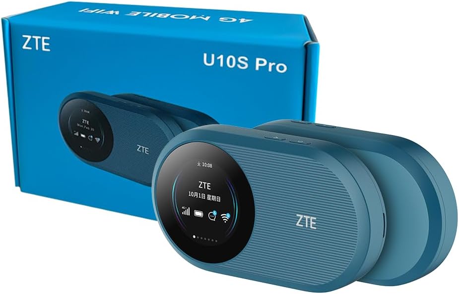 ZTE U10S Pro Blue, 4G+LTE Mobile Wi-Fi 6, freigeschalteter, kostengünstiger tragbarer Reiserouter, verbindet 32 Geräte, 3000 mAh, 10 Stunden Akkulaufzeit, läuft in Allen weltweiten Netzwerken - Image 9