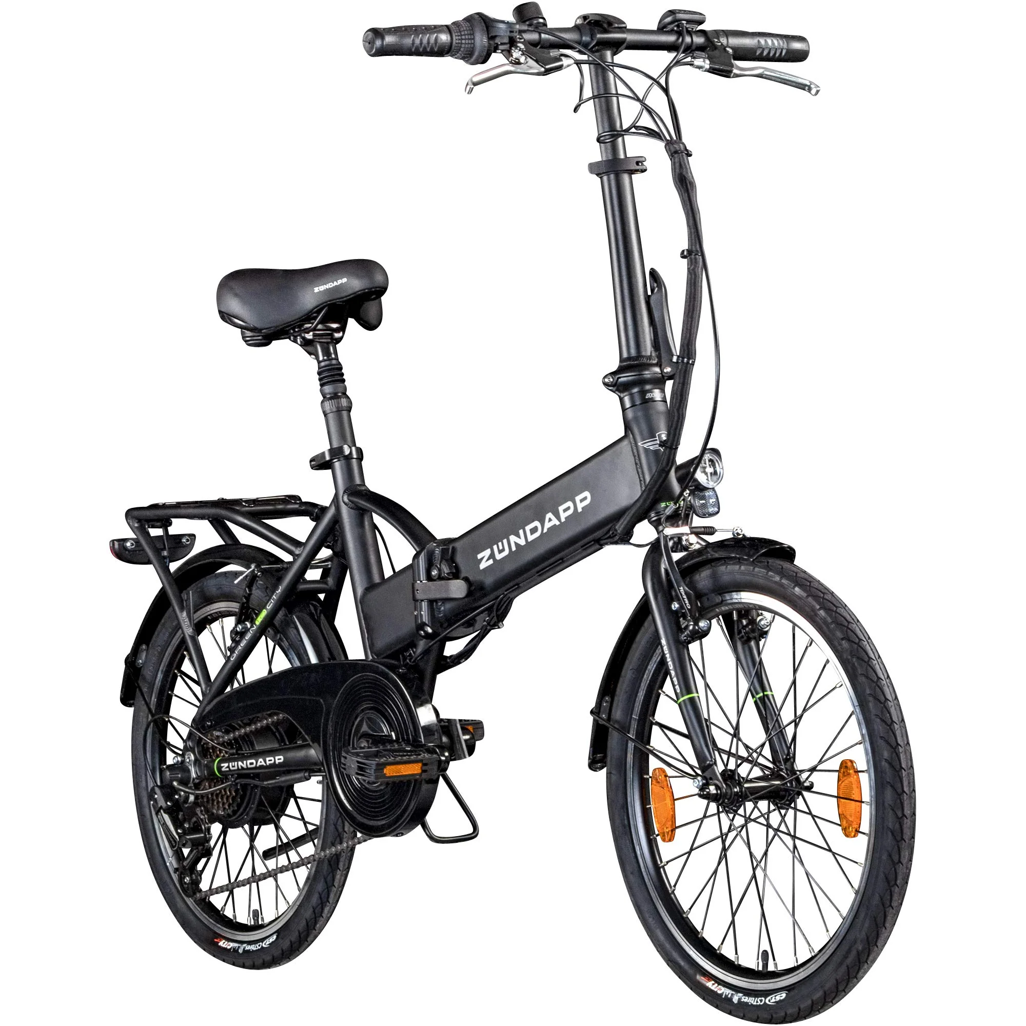ZÜNDAPP Faltrad E-Bike 20 Zoll Z101 Klapprad Pedelec StVZO Elektrofaltrad 6 Gang (schwarz) - Image 5