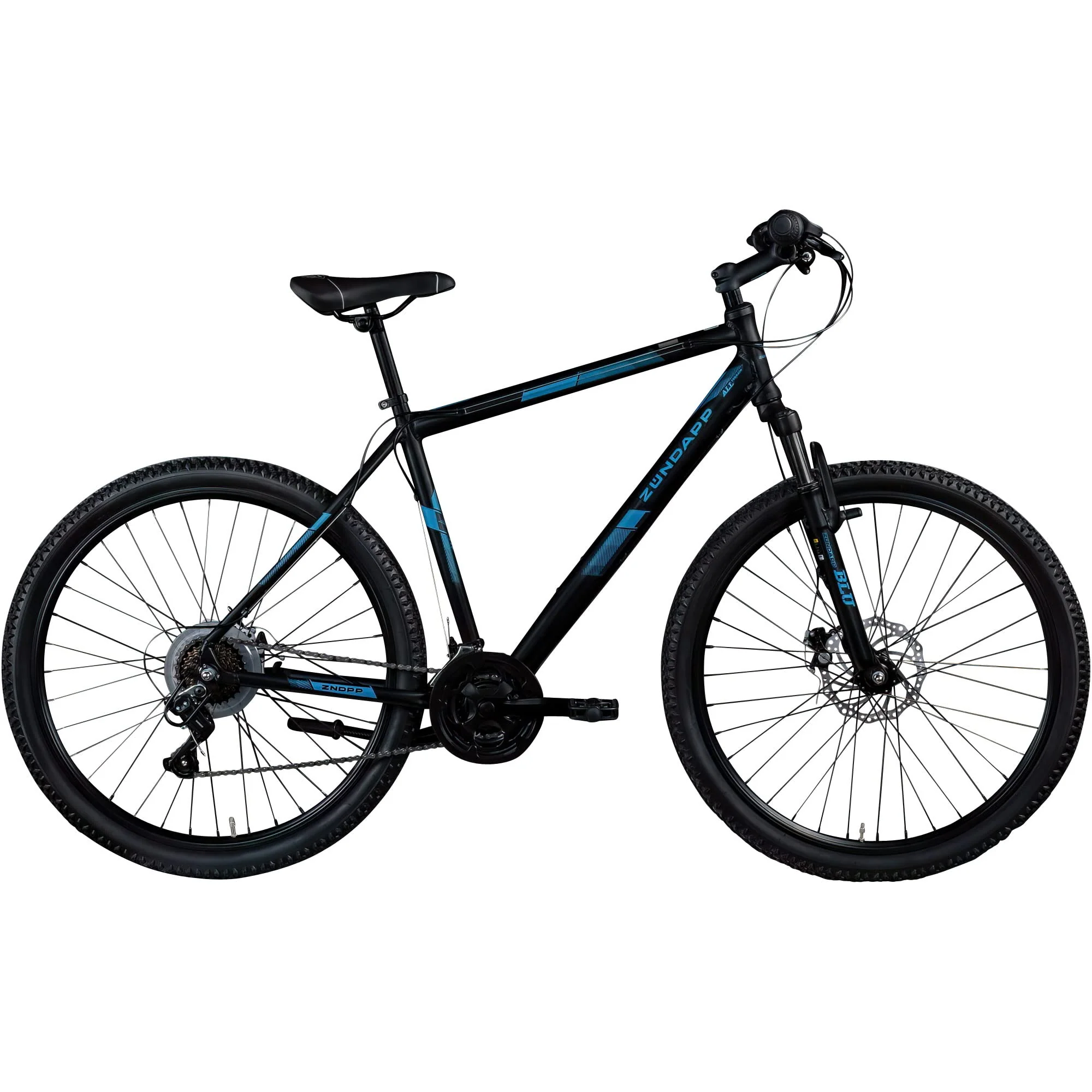 ZÜNDAPP Mountainbike 27 5 Zoll | Damen und Herren Fahrrad Erwachsene 27,5" mit 21 Gangschaltung | Mountain Bike 175-190 cm mit Scheibenbremsen | Blue 4.0 (schwarz/blau, 52 cm) - Image 4