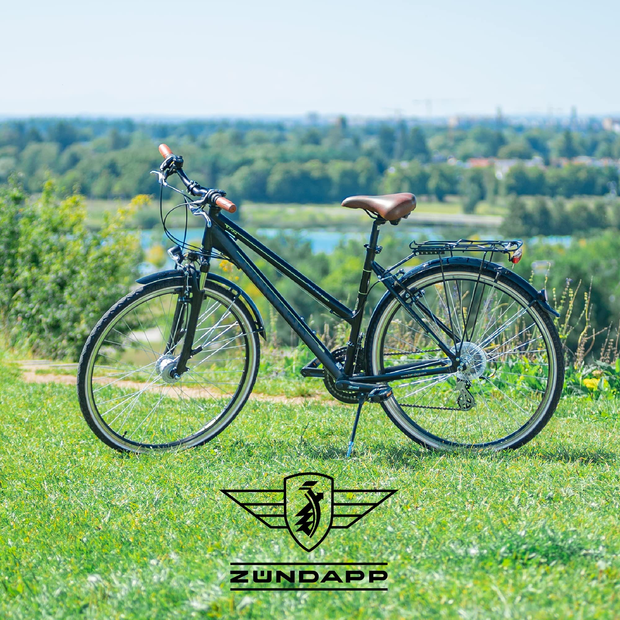 ZÜNDAPP T700 700c Trekkingrad Damen Fahrrad Trekking 28 Zoll Trekkingfahrrad StVZO (schwarz, 45 cm) - Image 4