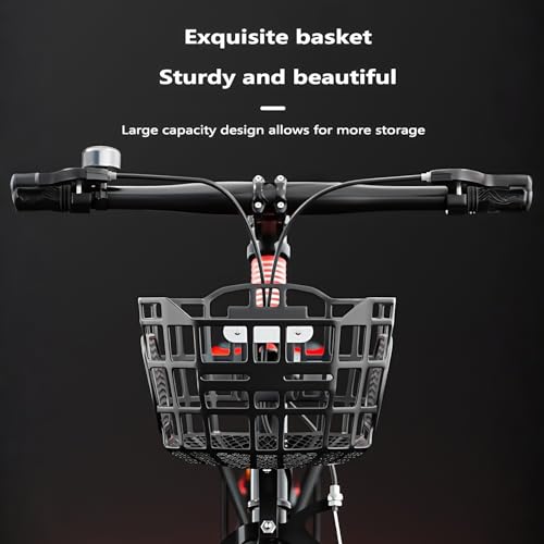 Zusammenklappbare Mountainbikes Für Ältere Kinder, Neue 20-Zoll-Fahrräder Für Jungen Und Mädchen, Fahrrad Mit Rahmen Aus Kohlenstoffstahl, Verstellbarer Lenker Und Sitzhöhe Sky Blue,22" - Image 4