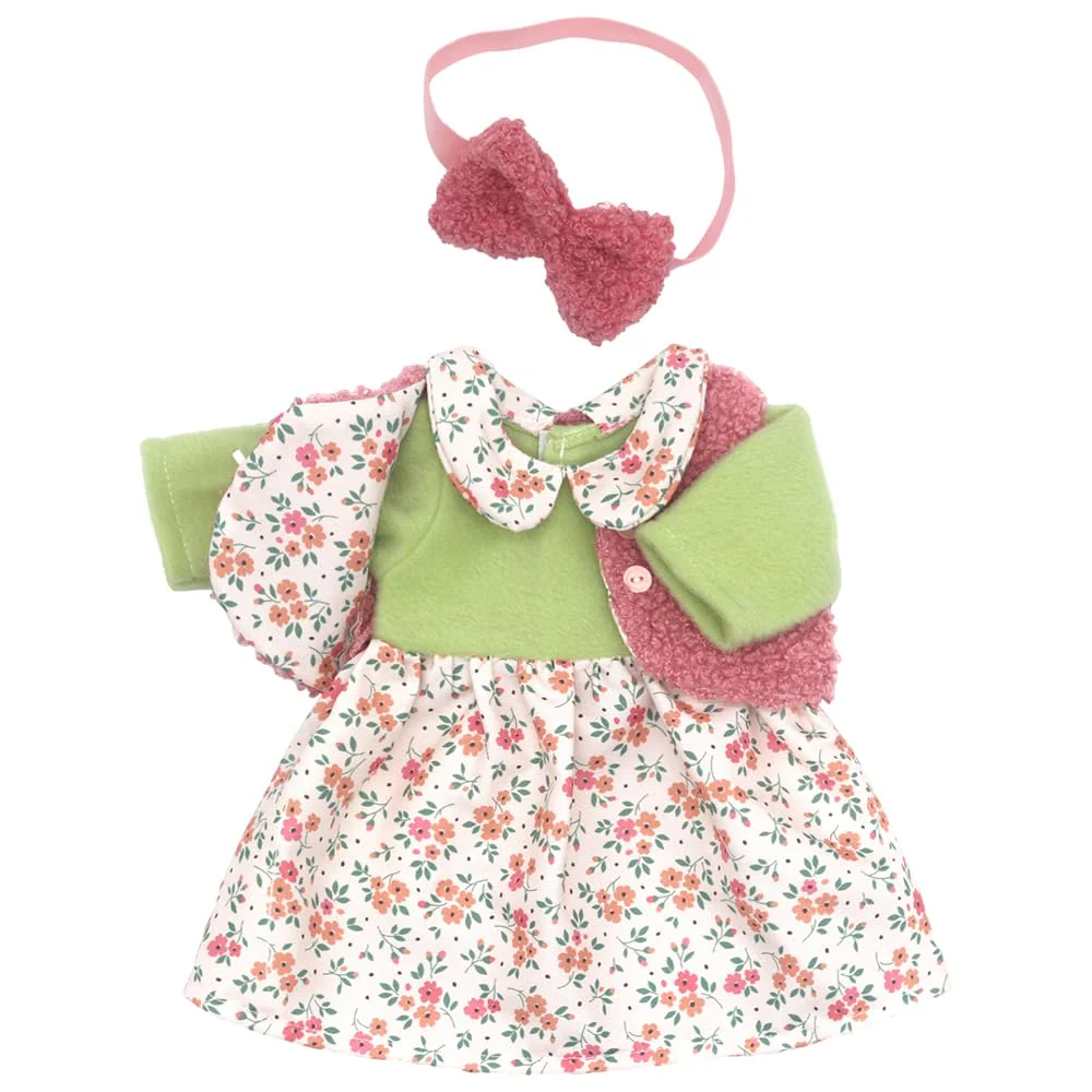 ZWOOS Puppenkleidung 35-43 cm für New Born Baby Puppen, süßes Kleid kompatibel mit Baby Puppen, Geschenke für Mädchen, Kinder - Image 3