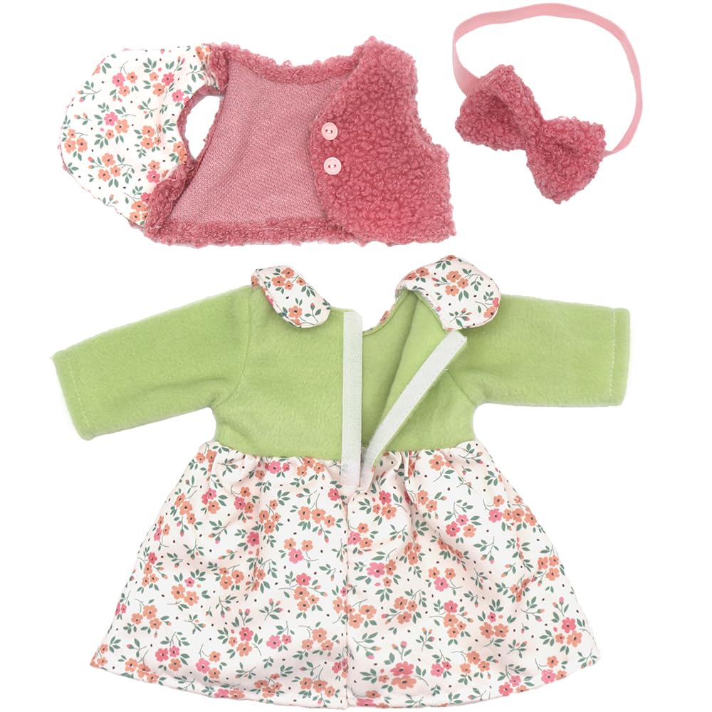 ZWOOS Puppenkleidung 35-43 cm für New Born Baby Puppen, süßes Kleid kompatibel mit Baby Puppen, Geschenke für Mädchen, Kinder - Image 4