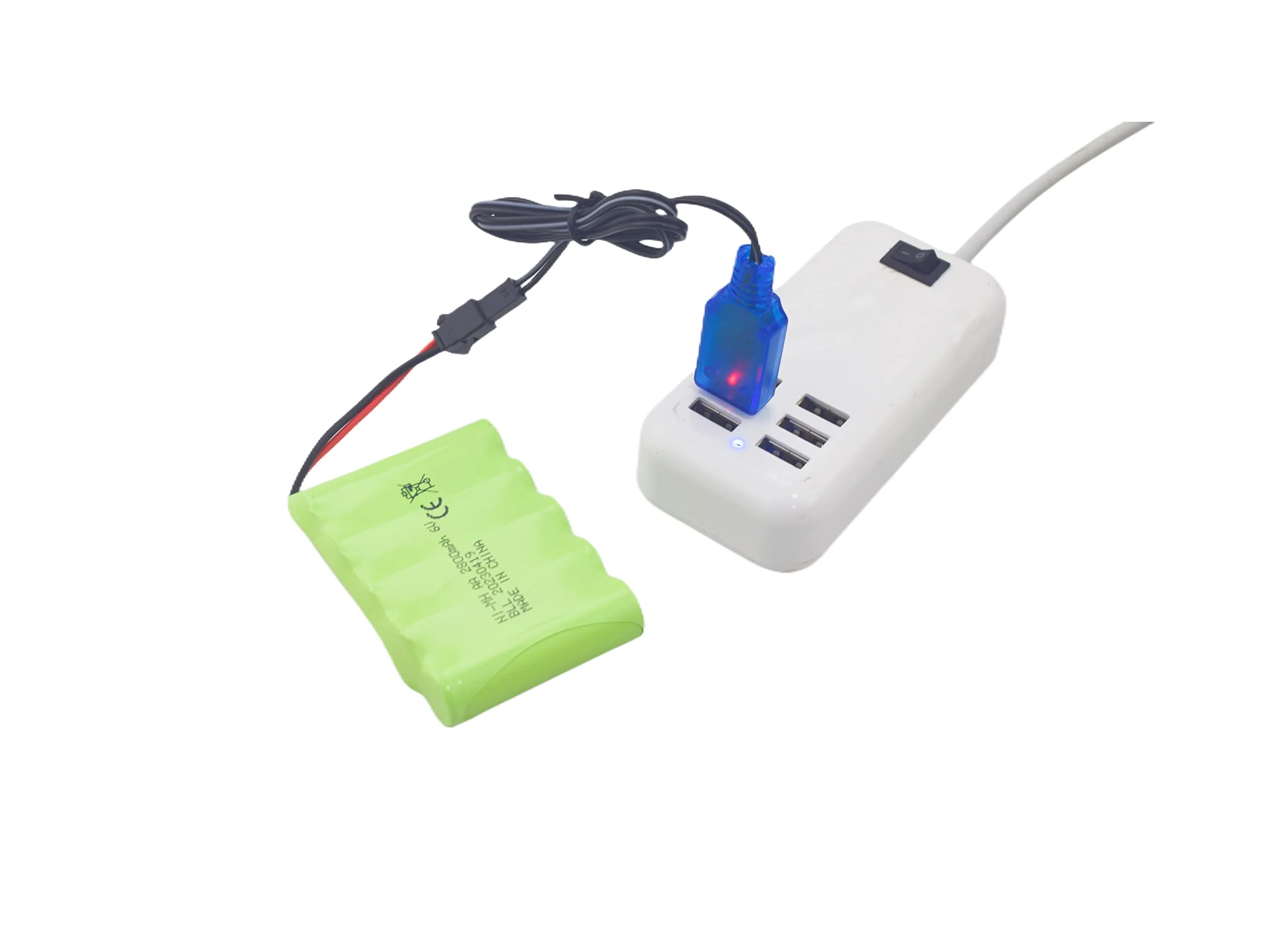 ZYGY 2PCS 6.0V 2800mah AA Akku mit SM-2P Stecker und USB Ladekabel für TB141 TB142 DE37 RC Fernbedienung Auto Spielzeug Auto Bagger LKW Engineering Fahrzeug - Image 3