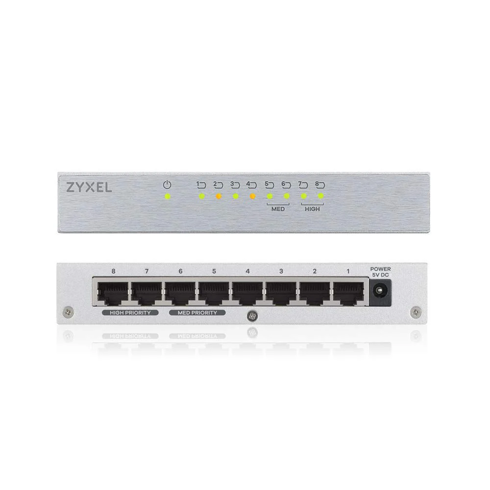 Zyxel 8-port Desktop Gigabit Ethernet Switch | Metallgehäuse, [GS108B] - Image 5