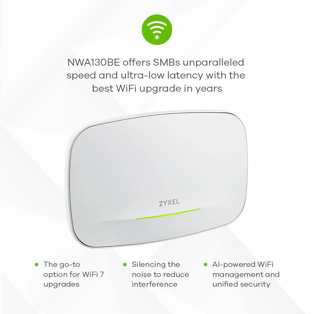 Zyxel BE11000 Enterprise-Grade WiFi 7 Triple-Radio Access Point | Netzteil Nicht enthalten | Nebula Cloud [NWA130BE] - Image 3