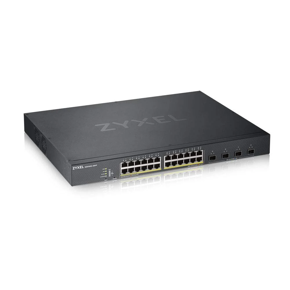 Zyxel Gigabit Ethernet Smart-Managed PoE+ Switch mit 24 Ports, einem Budget von 375 Watt und vier 10G SFP+ Slots, Hybrid Cloud-Modus [XGS1930-28HP] - Image 3