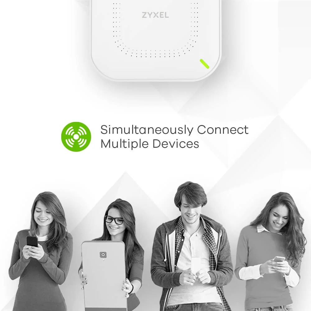 Zyxel Multi-Gig WiFi 6 AX3000 PoE Access Point für kleine Unternehmen, 2,5G PoE-Uplink, mit 3x3 + 2x2 MU-MIMO-Antenne, verwaltbar über Nebula APP/Cloud oder Standalone [NWA50AX Pro] - Image 7