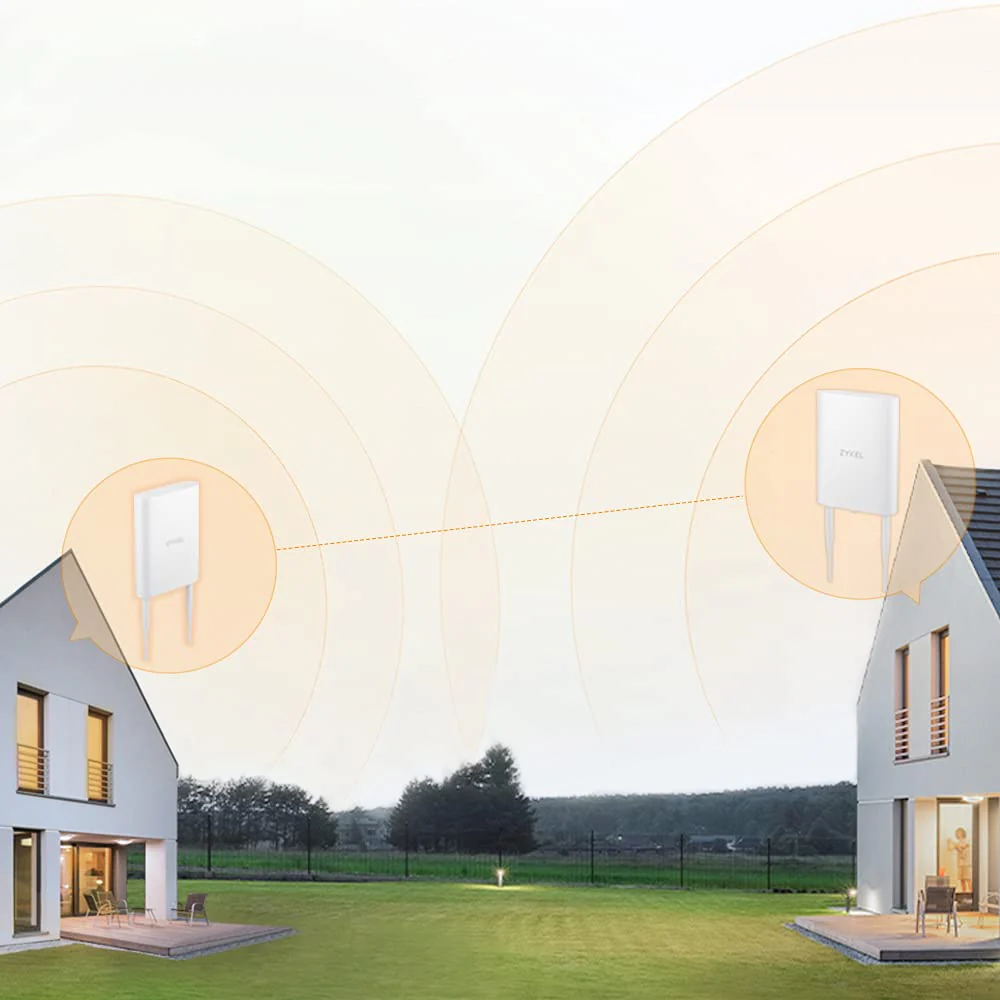 ZYXEL True WiFi 6 AX1800 Outdoor-AP (802.11ax Dual Band), WLAN für kleine Unternehmen mit Smart Mesh, Schutz nach IP55, PoE Injektor inbegriffen, Nebula App/Cloud oder Standalone [NWA55AXE - Image 3