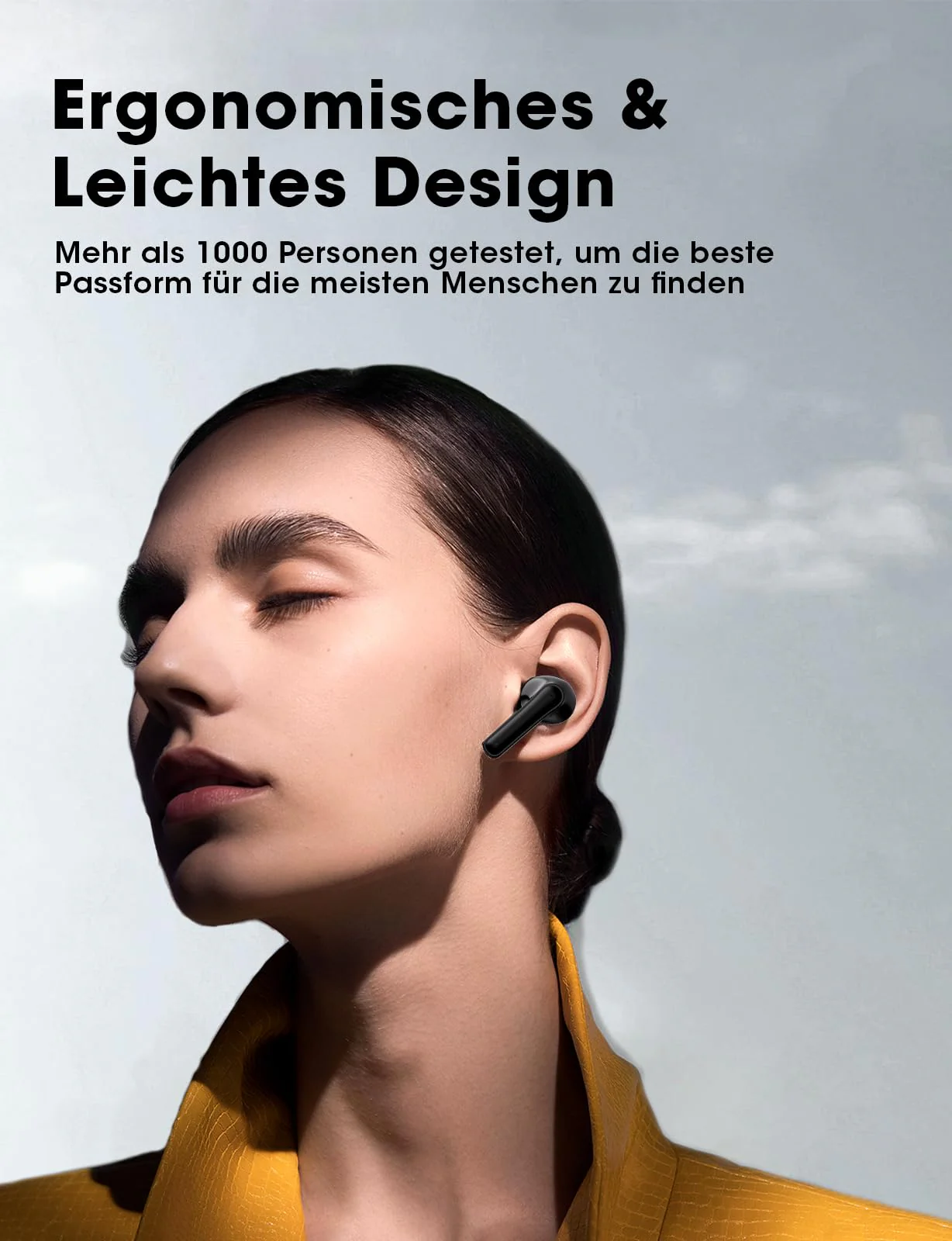 ZZU Bluetooth Kopfhörer,In Ear Kopfhörer Kabellos Bluetooth 5.3 mit HiFi Stereo,4 ENC Noise Cancelling Mic 48 std Spielzeit LED-Anzeige,IPX7 Ohrhörer mit AI für iPhone Android Arbeit und Studium - Image 5
